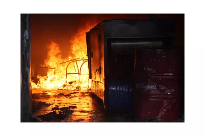 Major Fire Engulfs Lahore Bicycle Factory in Shibli Town