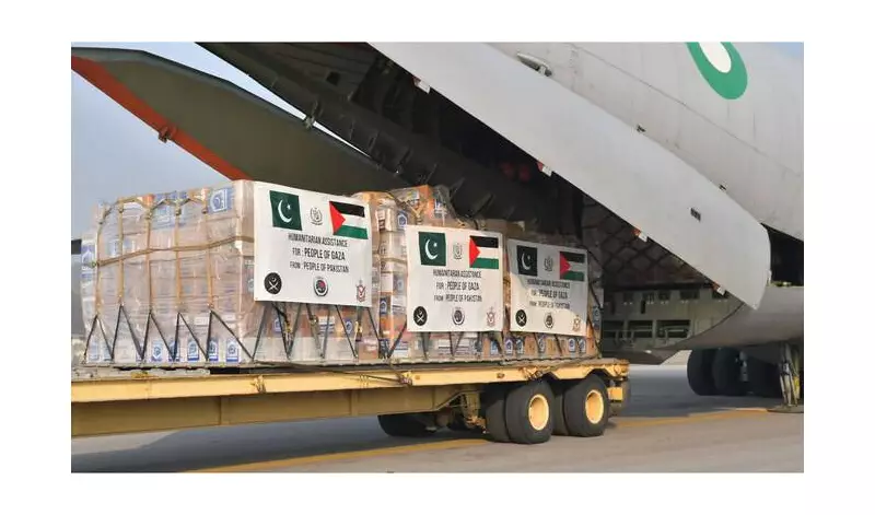 Pakistan Sends 25th Gaza Aid Shipment: 100 Tons of Relief Supplies