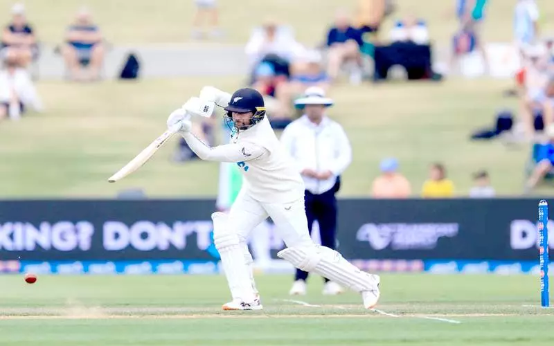Conway's 227 Powers NZ to 575, West Indies Openers Respond Firmly