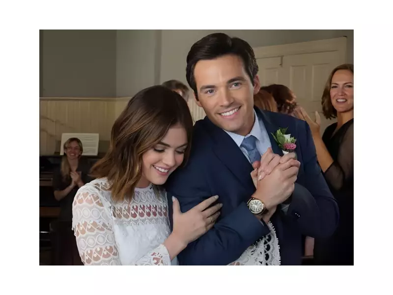 Lucy Hale and Ian Harding Reunite for 'The Twelve Dates of Christmas' Rom-Com