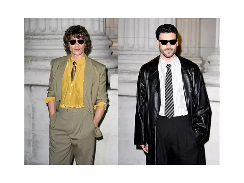 Connor Storrie and Francois Arnaud Spotted Separately in Paris After Saint Laurent Show
