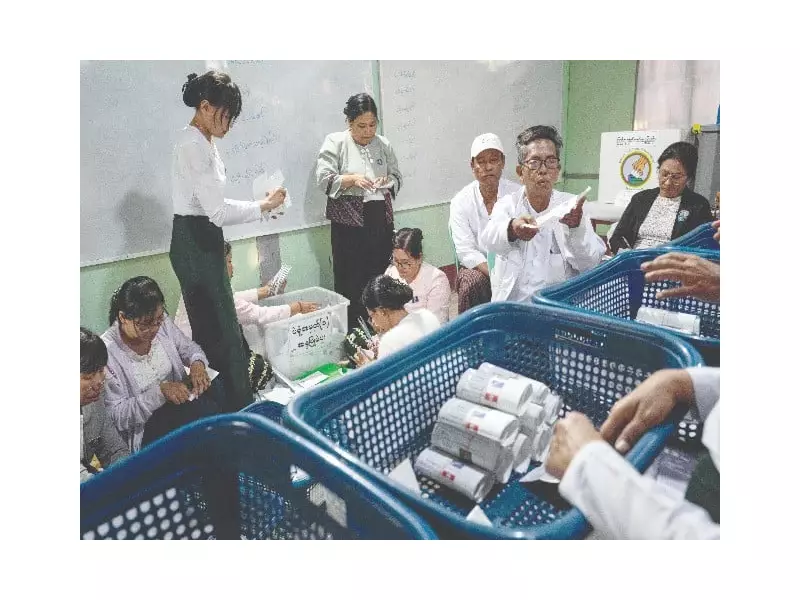 Myanmar Junta Concludes Controversial Election, Allied Party Poised for Victory