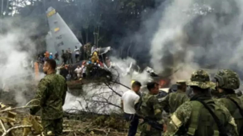 Colombian Military Plane Crash Kills Dozens, Survivors Found in Jungle Wreckage