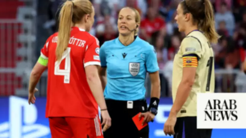 Bayern's Kett sent off for hair-pull in 1-1 draw with Barcelona in UWCL semifinal