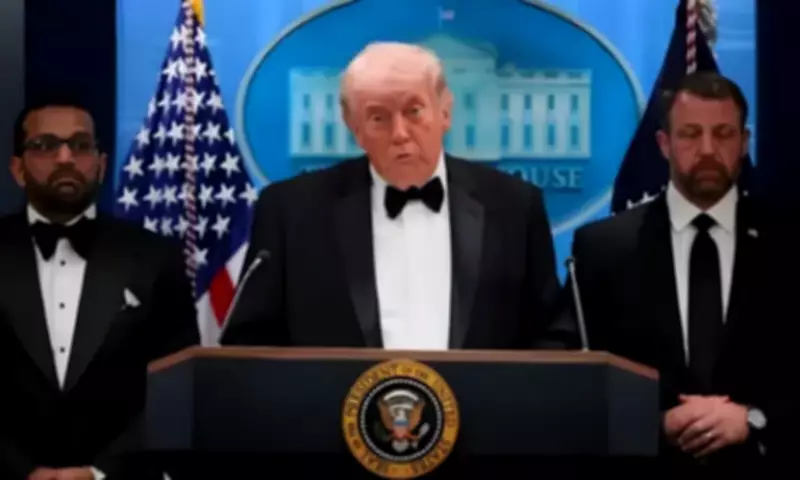 Trump Says White House Shooting Won't Stop Him from Winning War Against Iran