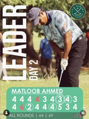Matloob Ahmed Leads J.A. Zaman Memorial Golf Championship After Second Round