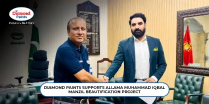 Diamond Paints Partners with Sialkot District Admin to Beautify Iqbal Manzil Heritage Site