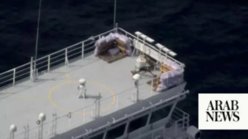 Estonia Images Show Machine Guns on Russian LNG Carrier in Baltic