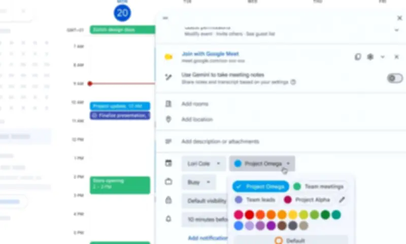 Google Calendar Expands Event Colors to 200 Custom Options
