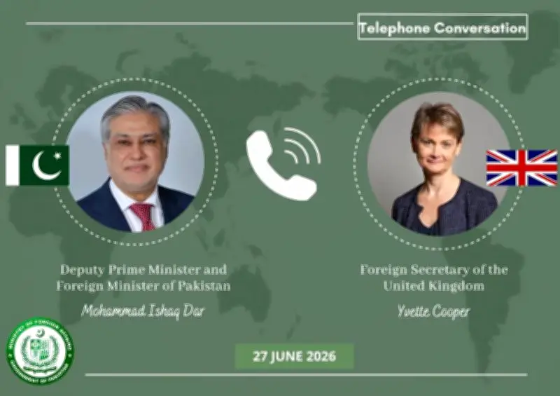 Ishaq Dar, UK's Yvette Cooper Discuss Regional Peace, Islamabad MoU