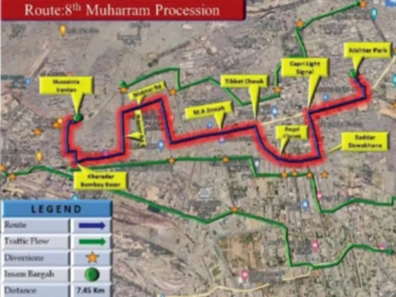 Karachi Traffic Police Unveils Muharram Plan for June 24-26