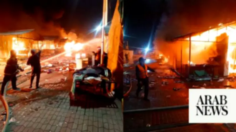Massive Fire Engulfs Islamabad's H-9 Sunday Bazaar, 80% Contained