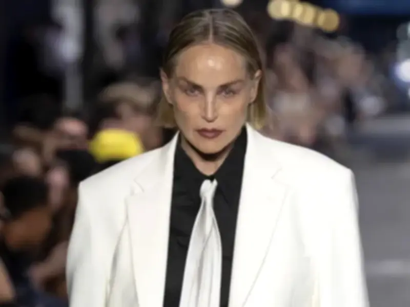 Sharon Stone Returns to Runway After 33 Years at Paris Fashion Week