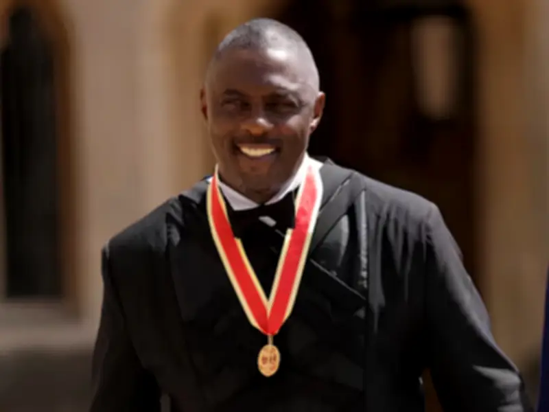 Sir Idris Elba Knights King Charles at Palace Garden Party for Trust's 50th