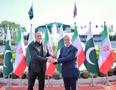 Iranian President Masoud Pezeshkian Arrives at PM House, Receives Guard of Honour