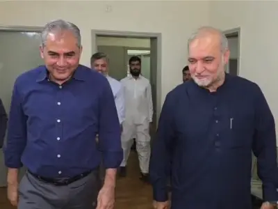 Mohsin Naqvi Meets JI Chief Hafiz Naeemur Rehman in Lahore
