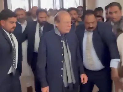 Nawaz Sharif Arrives in Gilgit-Baltistan for Election Campaign