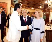 Gilani Holds Informal Talks with EU Foreign Policy Chief Kaja Kallas in Islamabad