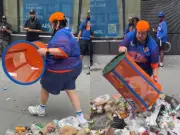 JPMorgan Executive Fired Over Viral Knicks Parade Bin Theft