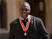 Sir Idris Elba Knights King Charles at Palace Garden Party for Trust's 50th