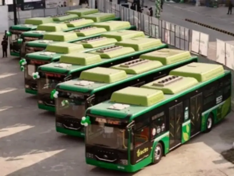 Punjab CM Maryam Nawaz Launches Electric Bus Service in Six Districts