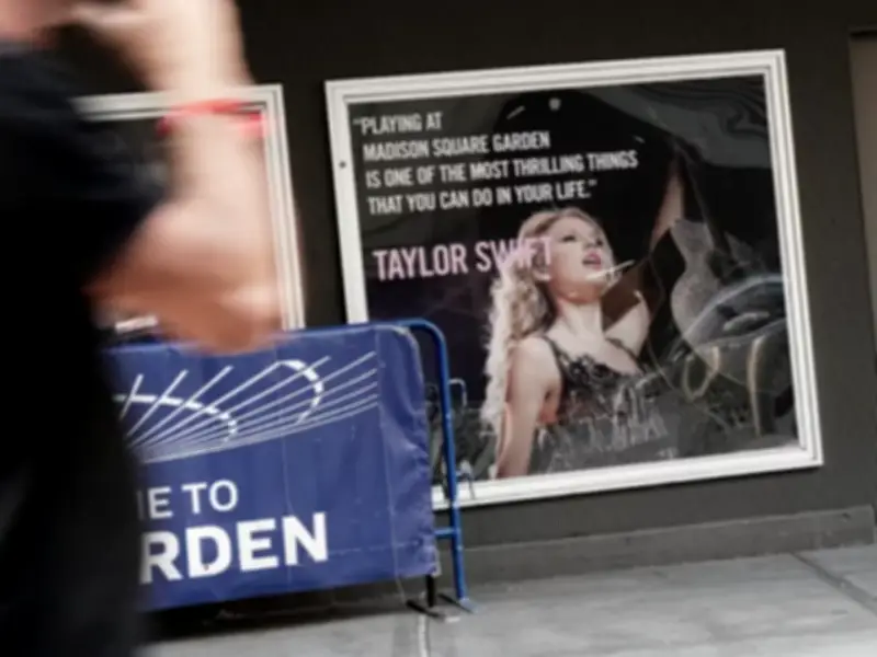 Taylor Swift and Travis Kelce Wedding Preparations Seen at Madison Square Garden