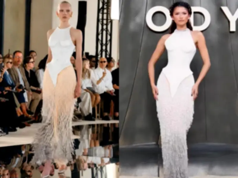 Zendaya Wears Schiaparelli Gown Hours After Runway at The Odyssey Premiere