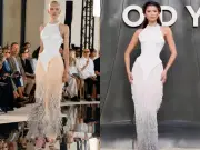 Zendaya Wears Schiaparelli Gown Hours After Runway at The Odyssey Premiere